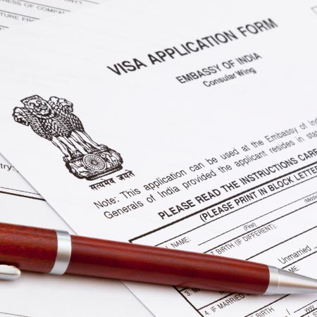 Formulaire visa pour l'Inde